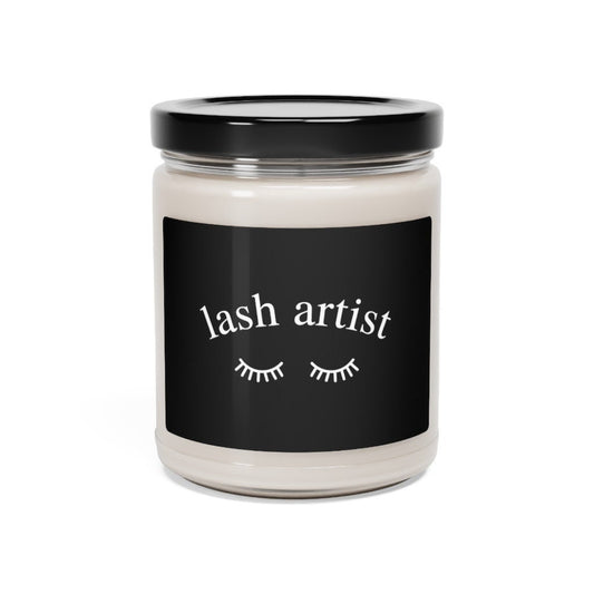 Lash Artist, Eyelashes, Lash Technician, Scented Soy Candle, 9oz