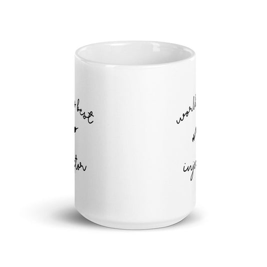 World's Best Injector Syringe White Glossy Mug