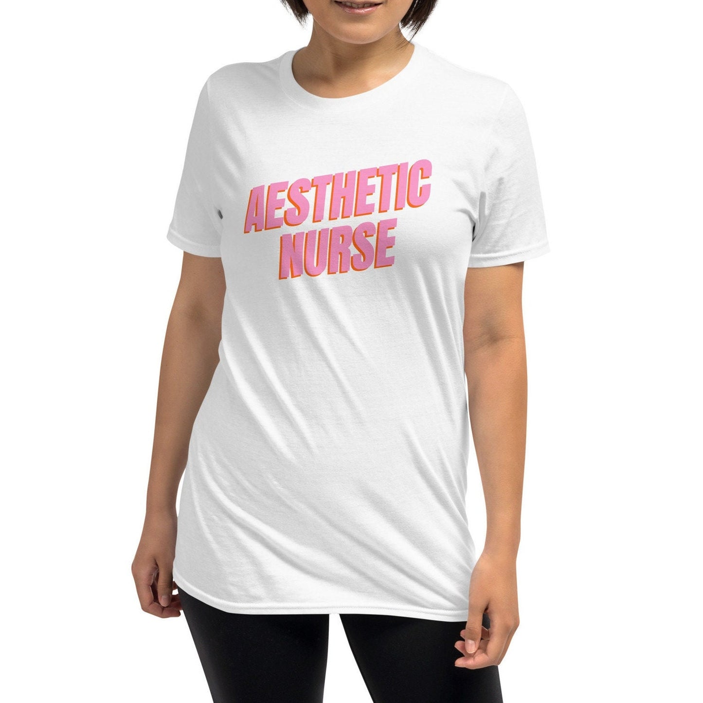 Aesthetic Nurse Pink Short-Sleeve Unisex T-Shirt