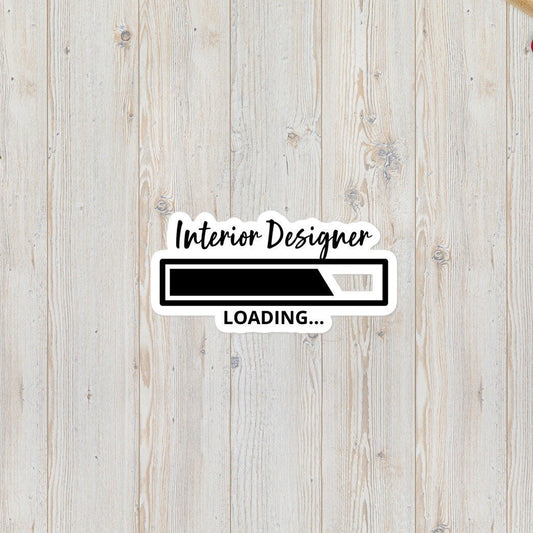 Interior Designer Loading Bubble-free stickers
