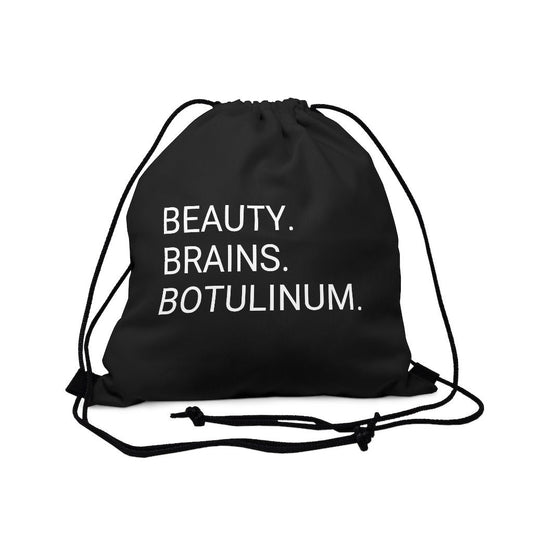 Beauty. Brains. Botulinum. Drawstring Bag