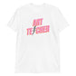 Art Teacher Lightning Bolt Pink Short-Sleeve Unisex T-Shirt