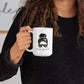 Mom Fuel Messy Bun Leopard Print Ceramic Mug 15oz