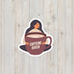 Caffeine Queen Giant Coffee Mug Bubble-Free Stickers
