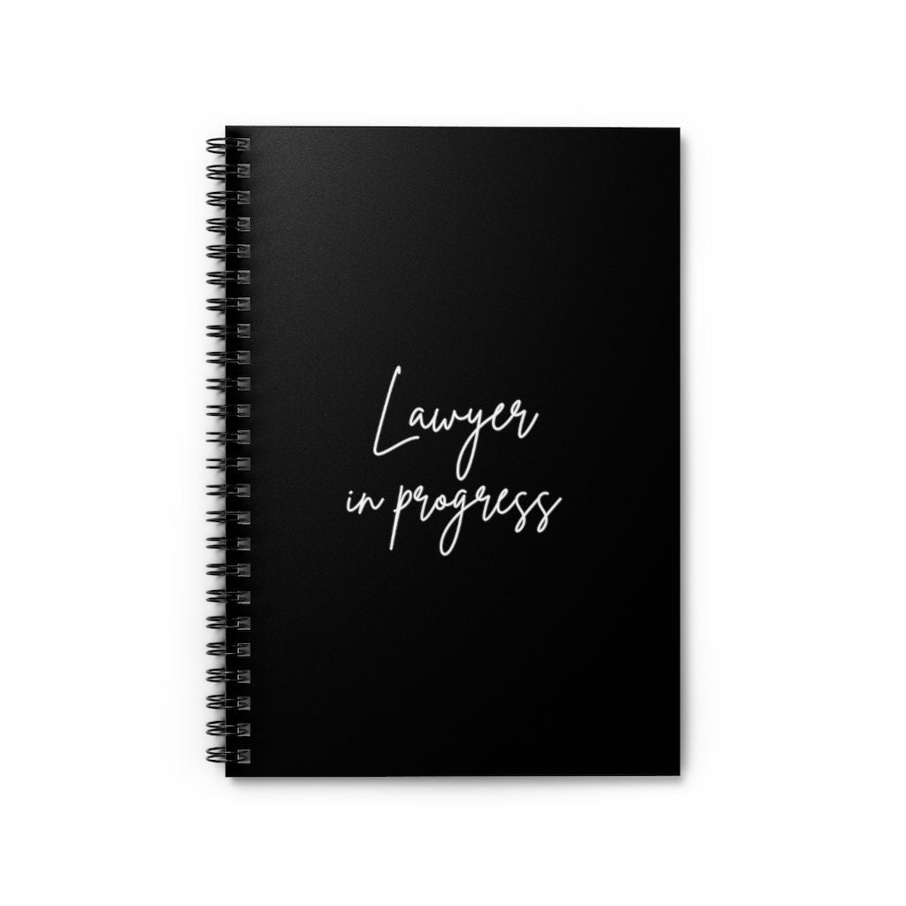 Lawyer In Progress, Law School Spiral Notebook - Ruled Line
