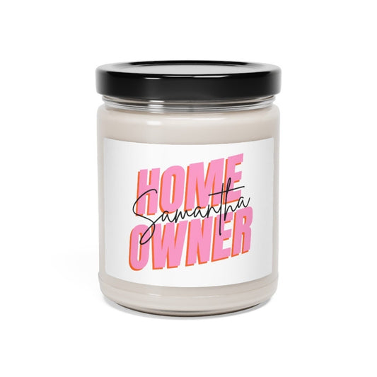 Homeowner Custom Name, House Warming Scented Soy Candle, 9oz