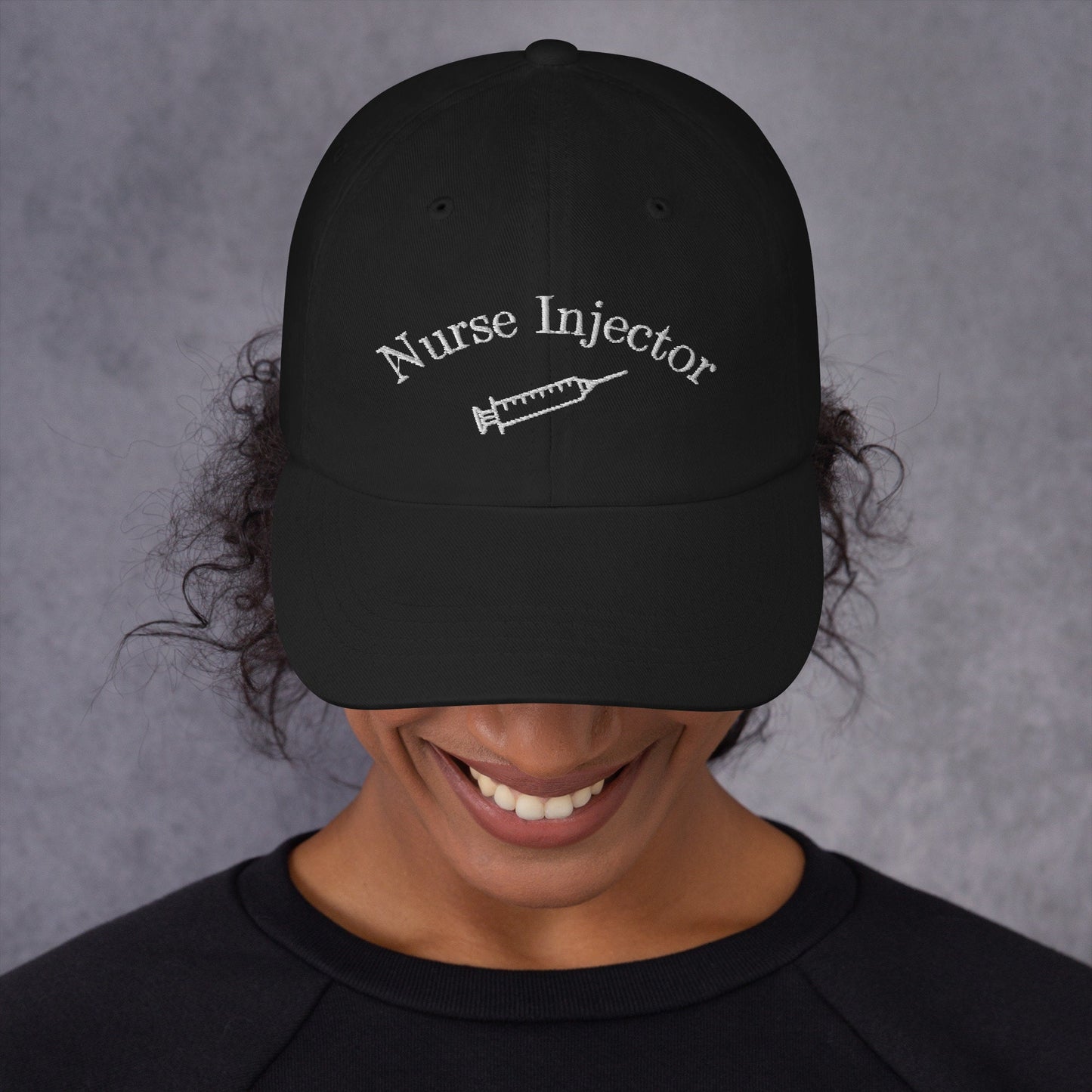Nurse Injector Syringe Embroidered Dad Baseball Hat