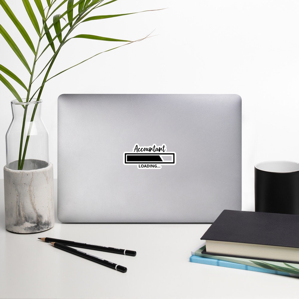 Accountant Loading, CPA Bubble-Free Stickers