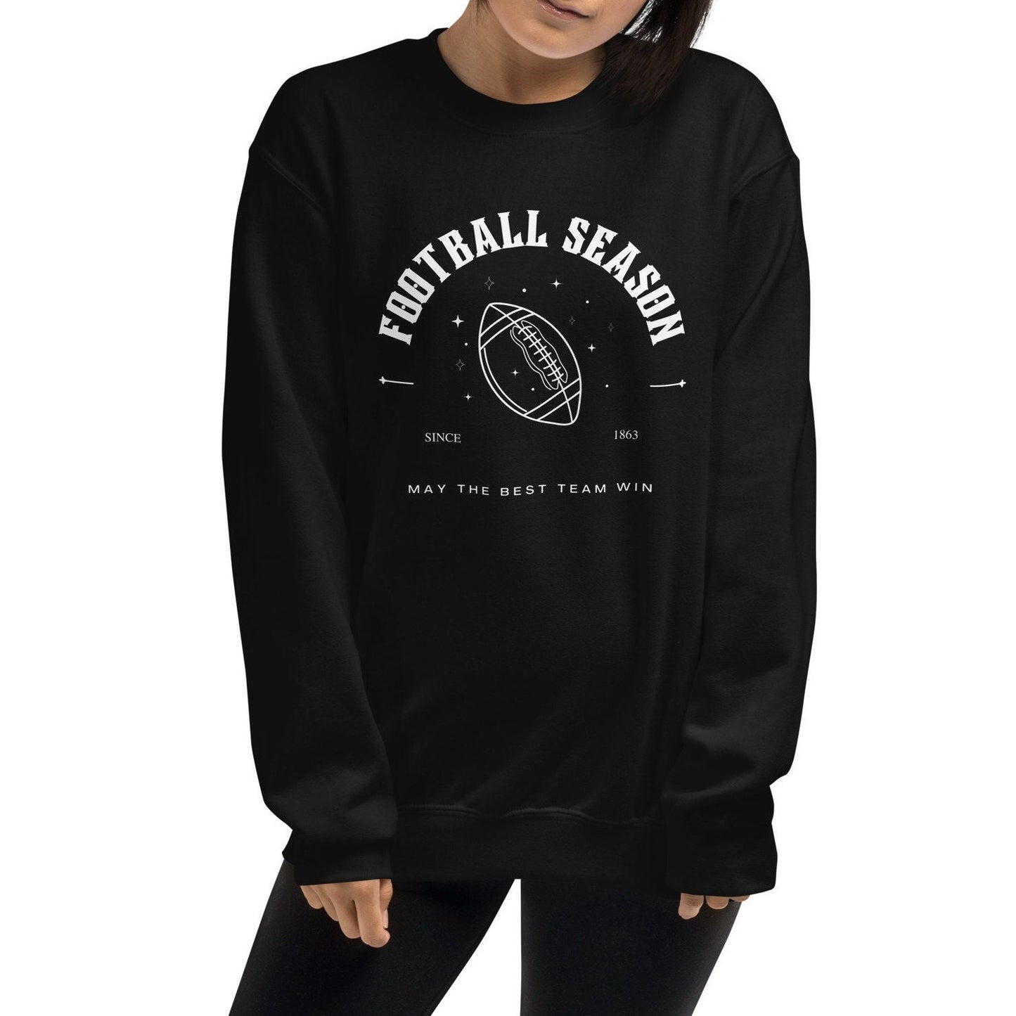 Football Season Twinkle Since 1863 May The Best Team Win Mystical Unisex Crewneck Sweatshirt