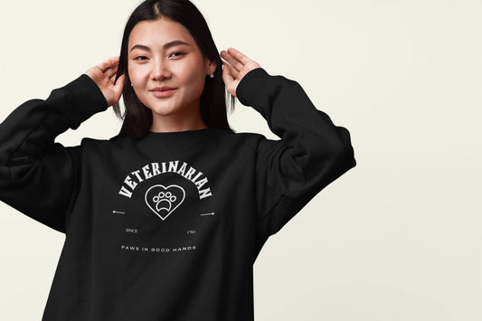 Veterinarian Paws In Good Hands Since 1761 Mystical Unisex Crewneck Sweatshirt