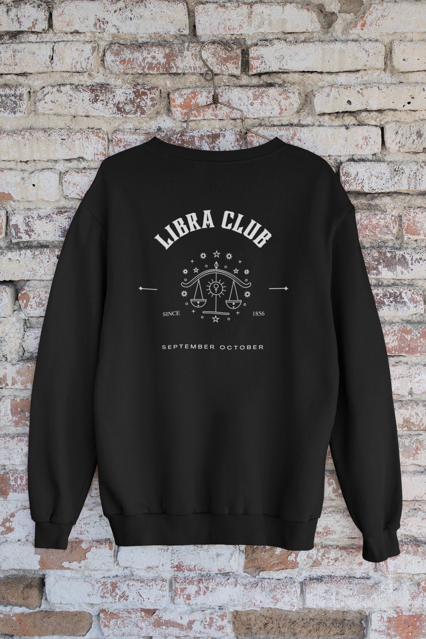 Libra Club September October Mystical Unisex Crewneck Sweatshirt