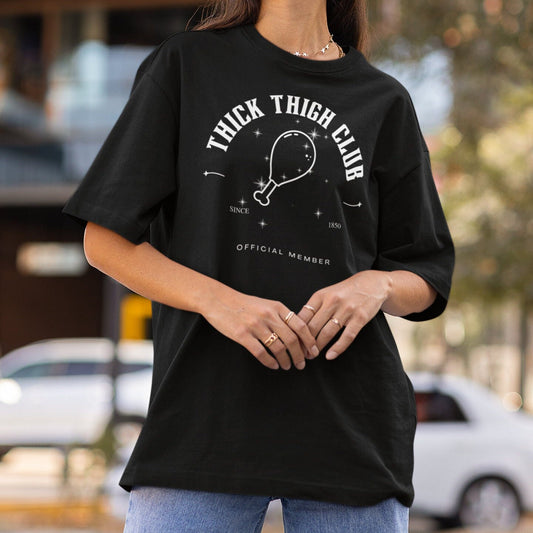 Thick Thigh Club Sparkle Official Member Short-Sleeve Unisex T-Shirt