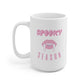 Spooky Season Pink Fangs Halloween Ceramic Mug 15oz