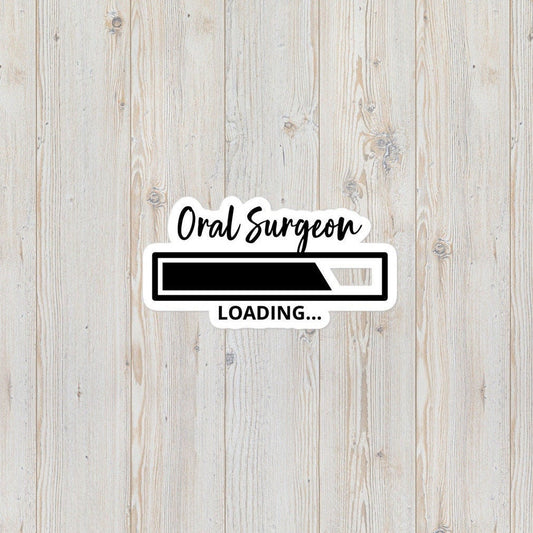 Oral Surgeon Loading Bubble-Free Stickers