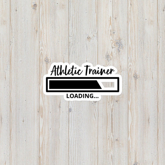 Athletic Trainer Loading Bubble-Free Stickers