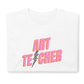 Art Teacher Lightning Bolt Pink Short-Sleeve Unisex T-Shirt