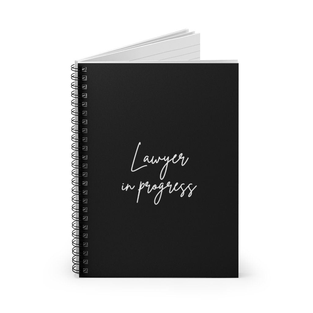 Lawyer In Progress, Law School Spiral Notebook - Ruled Line