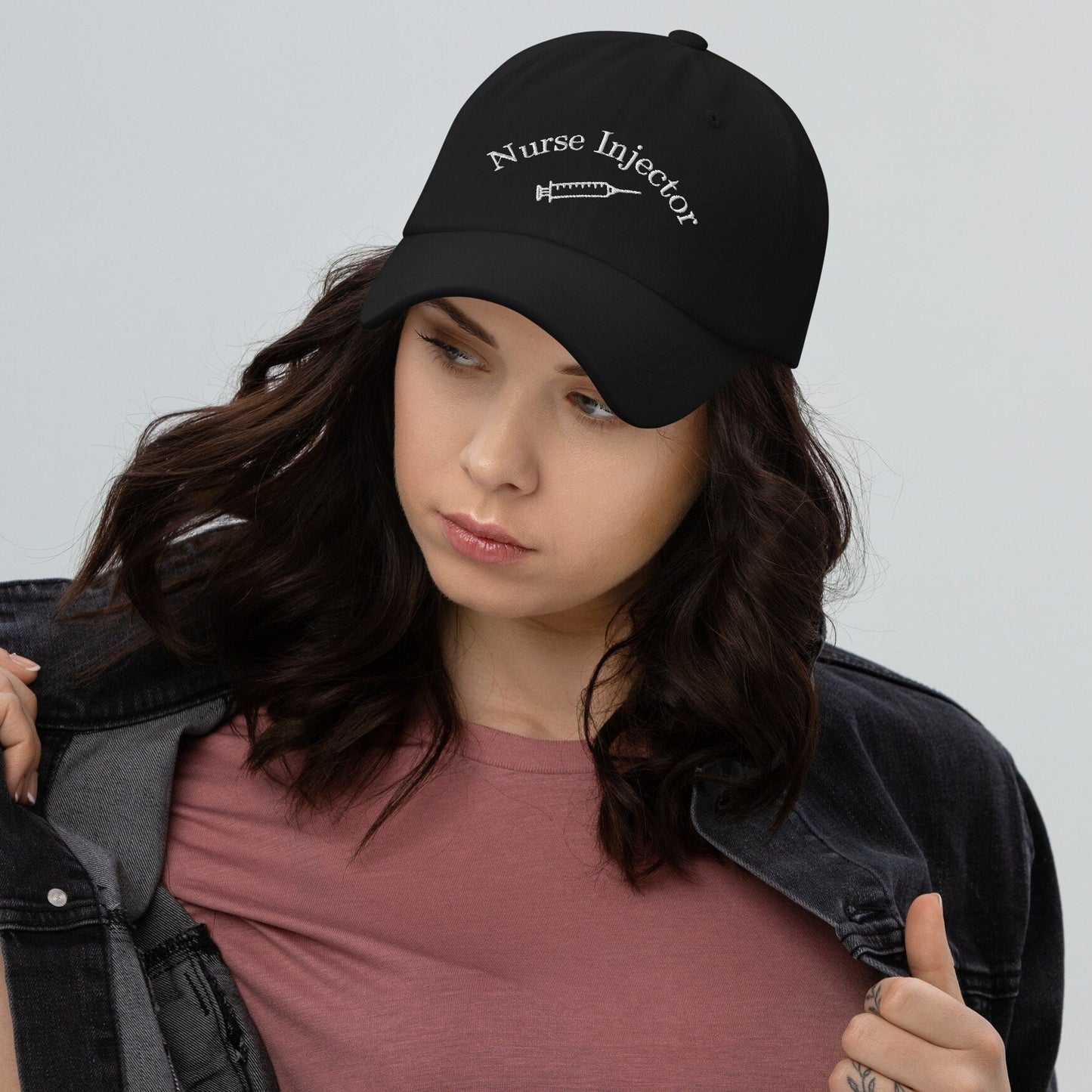 Nurse Injector Syringe Embroidered Dad Baseball Hat