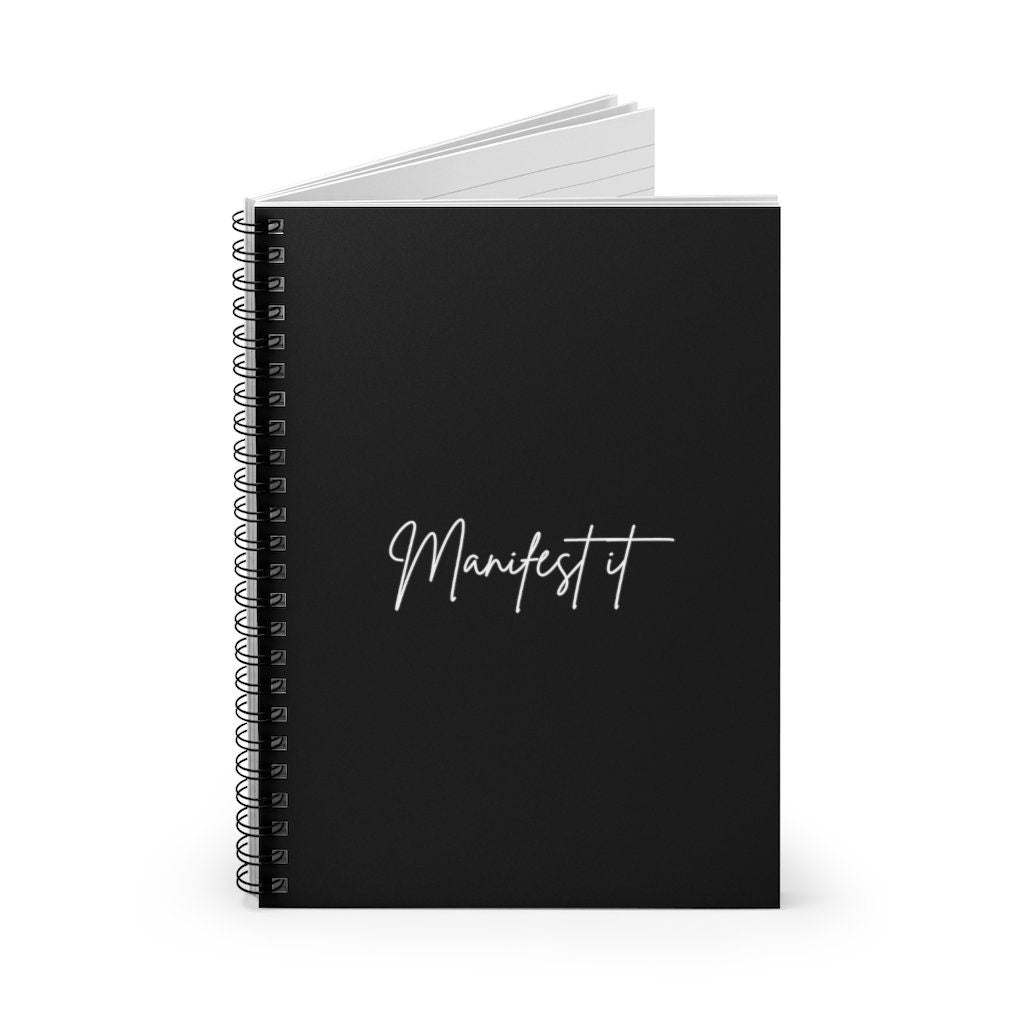 Manifest It, Manifestation Spiral Notebook - Ruled Line