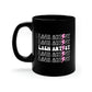 Lash Artist Pink Lightning Bolt, Aesthetician 11oz Black Mug