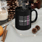 Lash Artist Pink Lightning Bolt, Aesthetician 11oz Black Mug