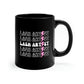 Lash Artist Pink Lightning Bolt, Aesthetician 11oz Black Mug