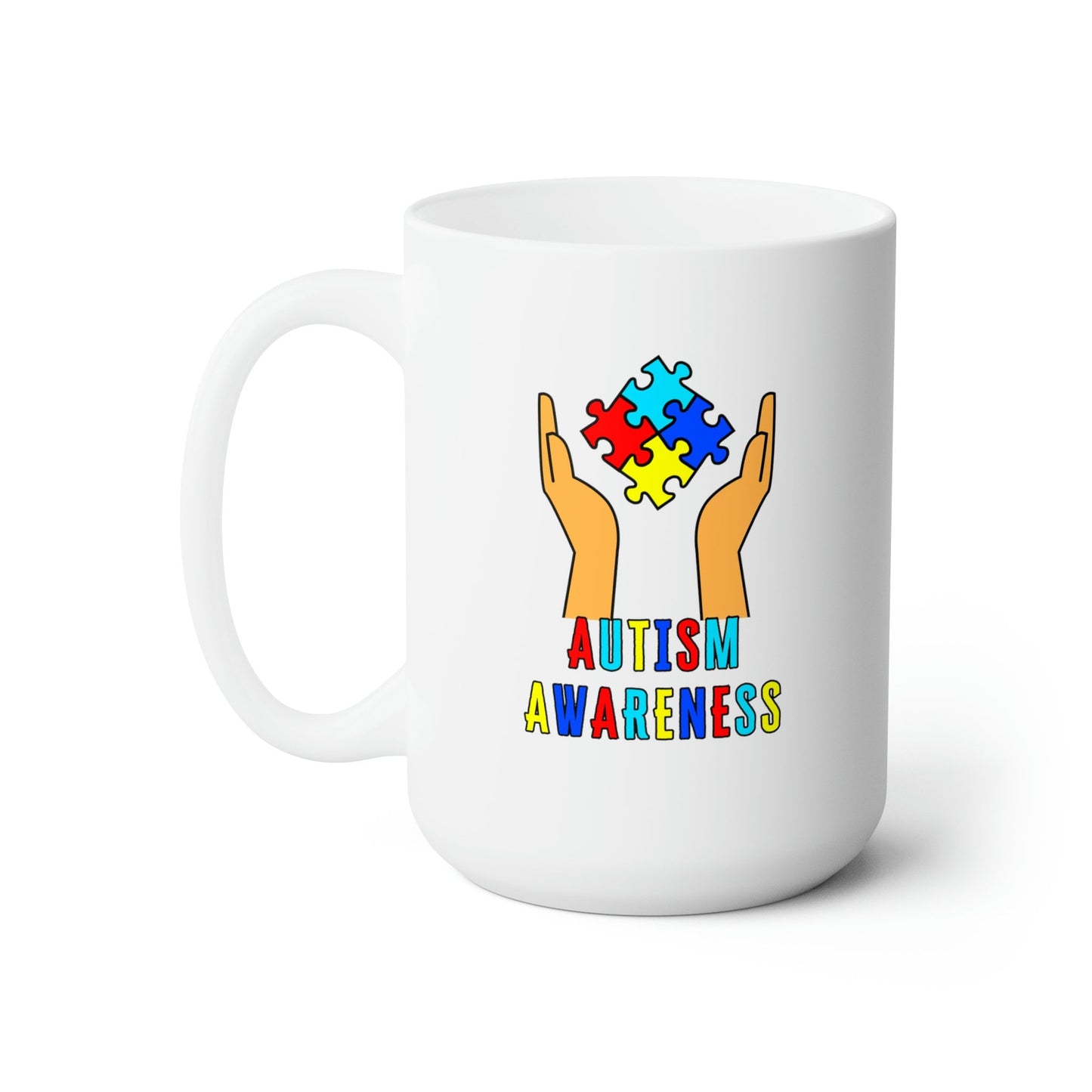 Autism Awareness, AWS, Ceramic Mug 15oz