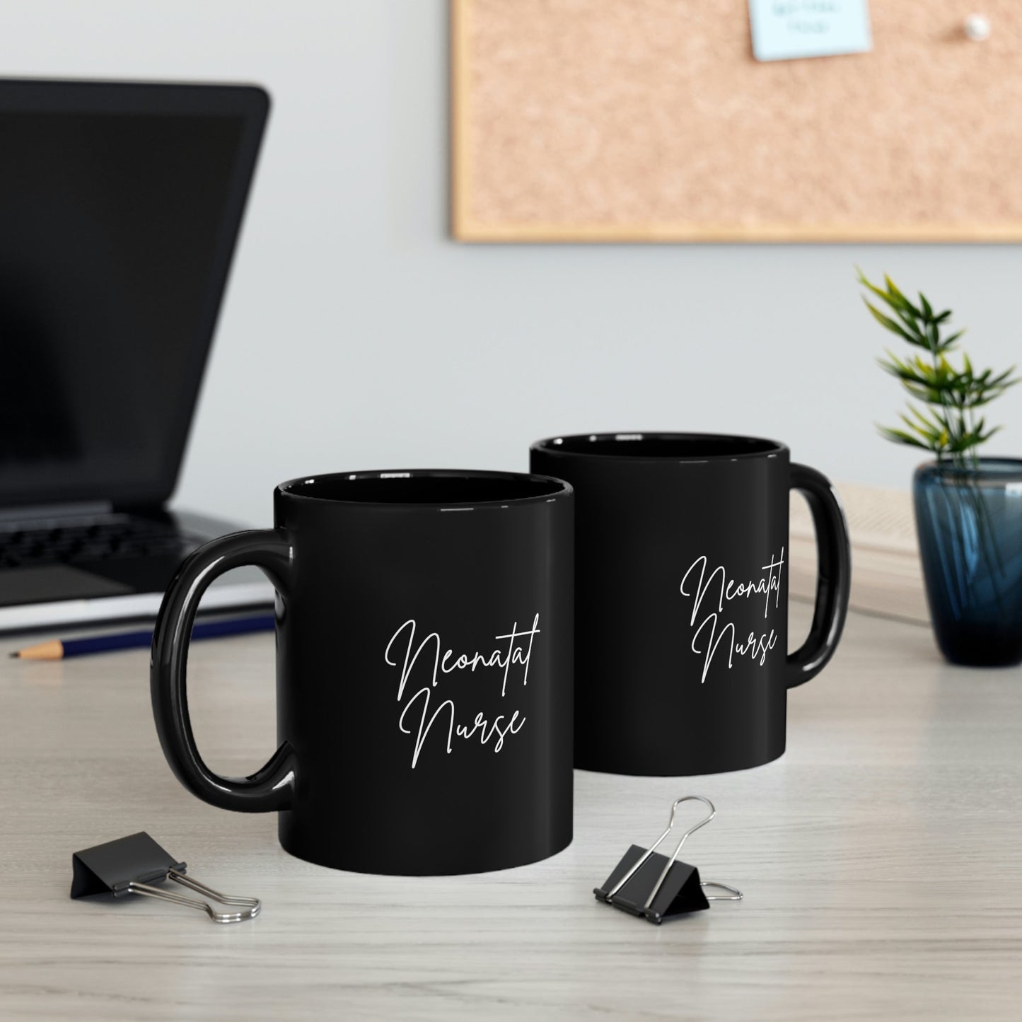 Neonatal Nurse, NICU, Infant, Newborn 11oz Black Mug