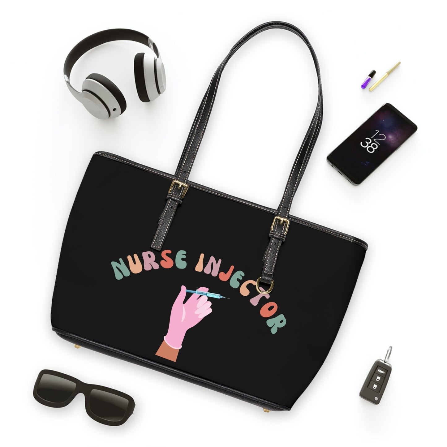Nurse Injector, Aesthetic Nurse, Dermatology, Skincare PU Leather Shoulder Bag