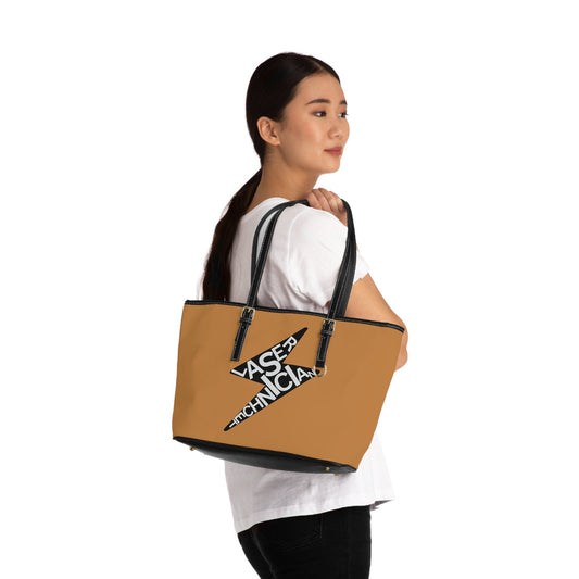 Laser Technician Lightning Bolt PU Leather Shoulder Bag