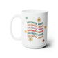 Aesthetic Nurse, Groovy, Colorful Ceramic Mug 15oz