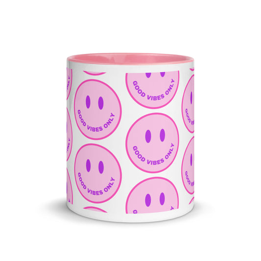 Good Vibes Only Smiley Face Mug