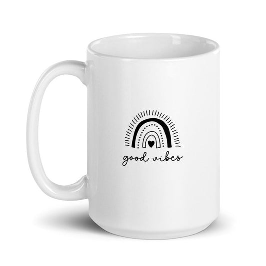 Good Vibes Dainty Rainbow Mug