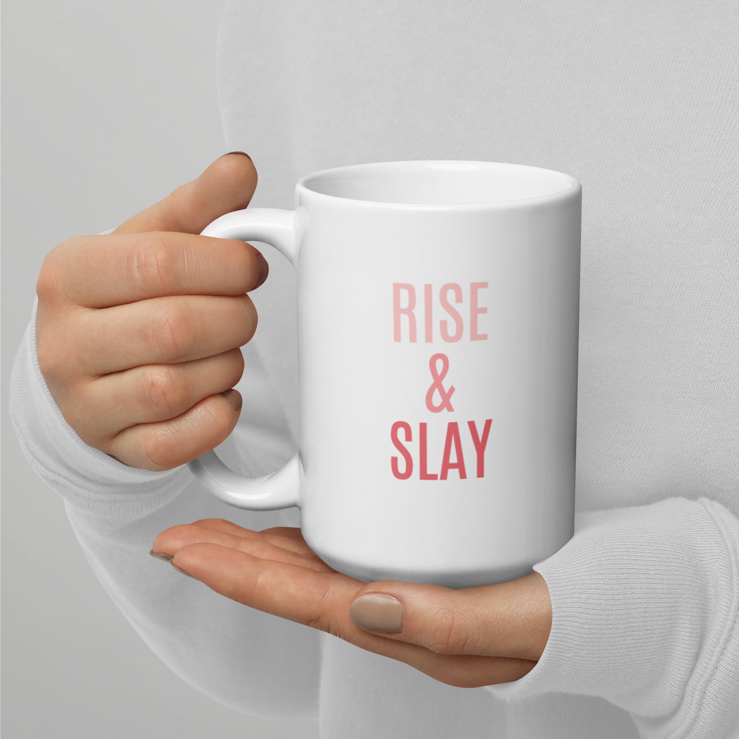 Rise & Slay Pink Ombre Mug